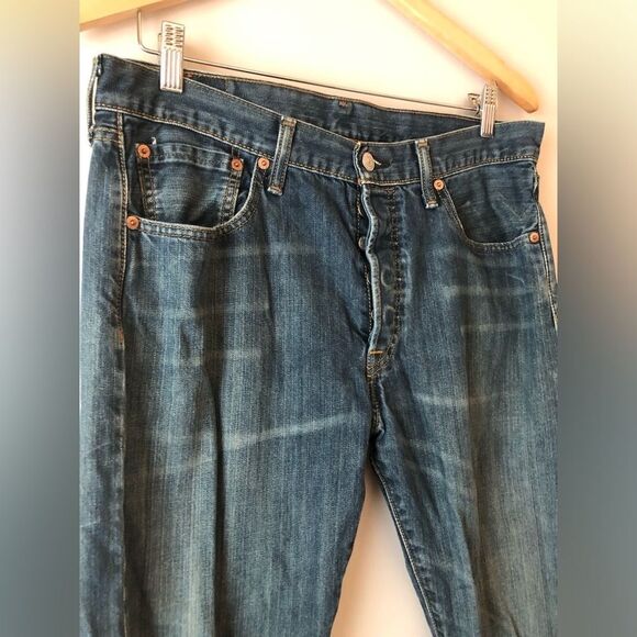 🦘 Levi’s 501 | Mens Button Fly Jeans Sz W33 L34 - Picture 2 of 6